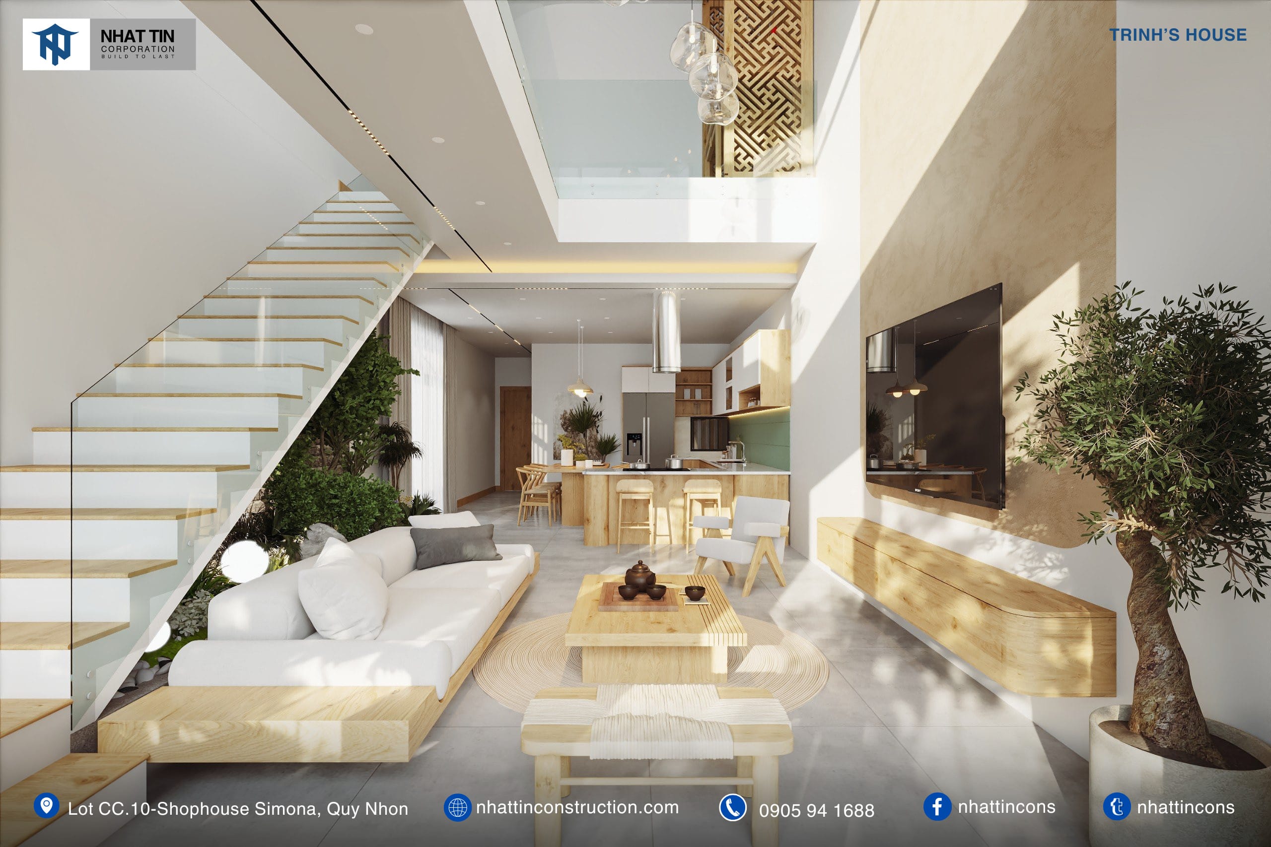 Mẫu hoàn thiện nội thất Kon Tum cho phòng khách