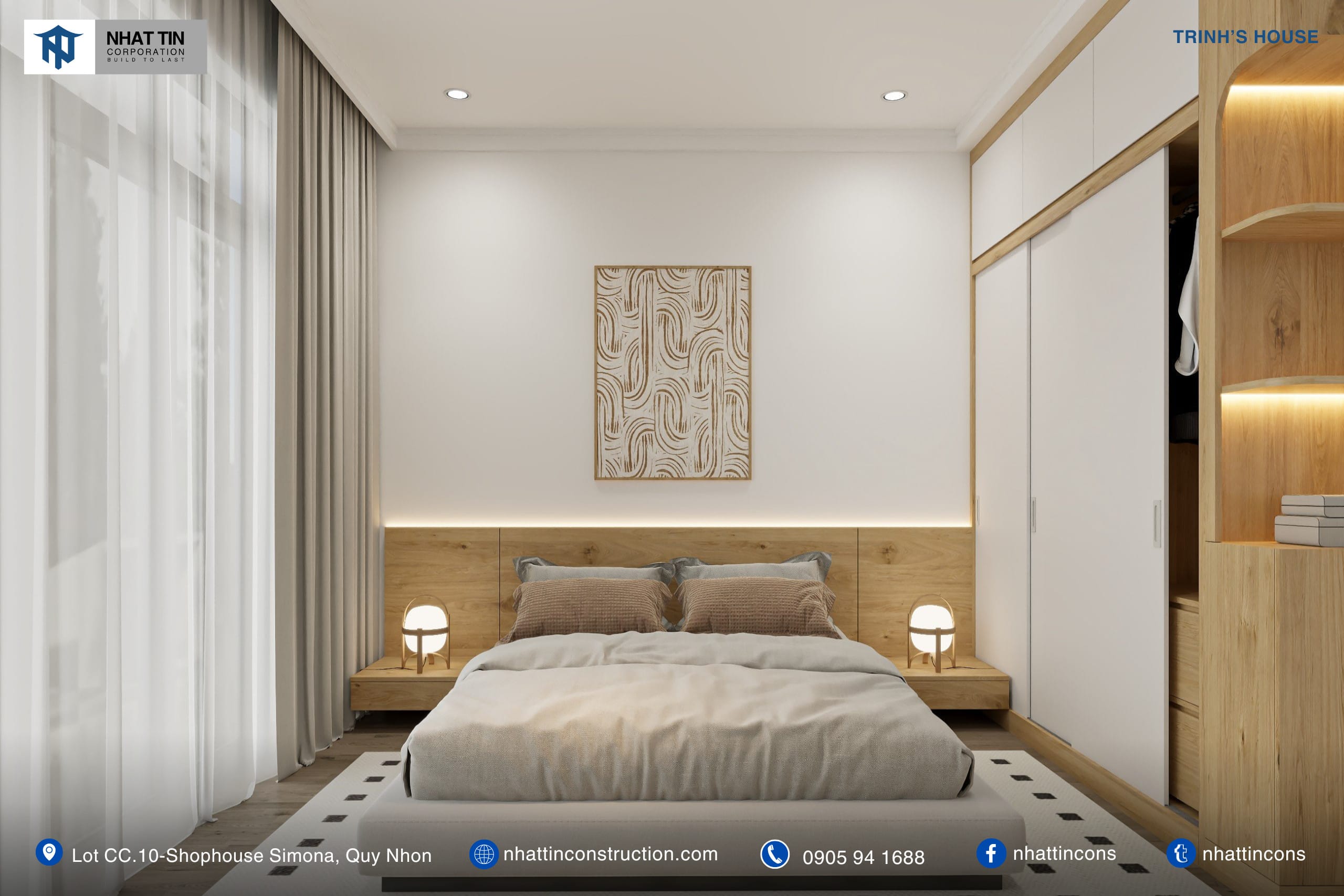 Bố trí nội thất phòng ngủ hợp lý sẽ giúp các thành viên có những phút giây thực sự thư giãn