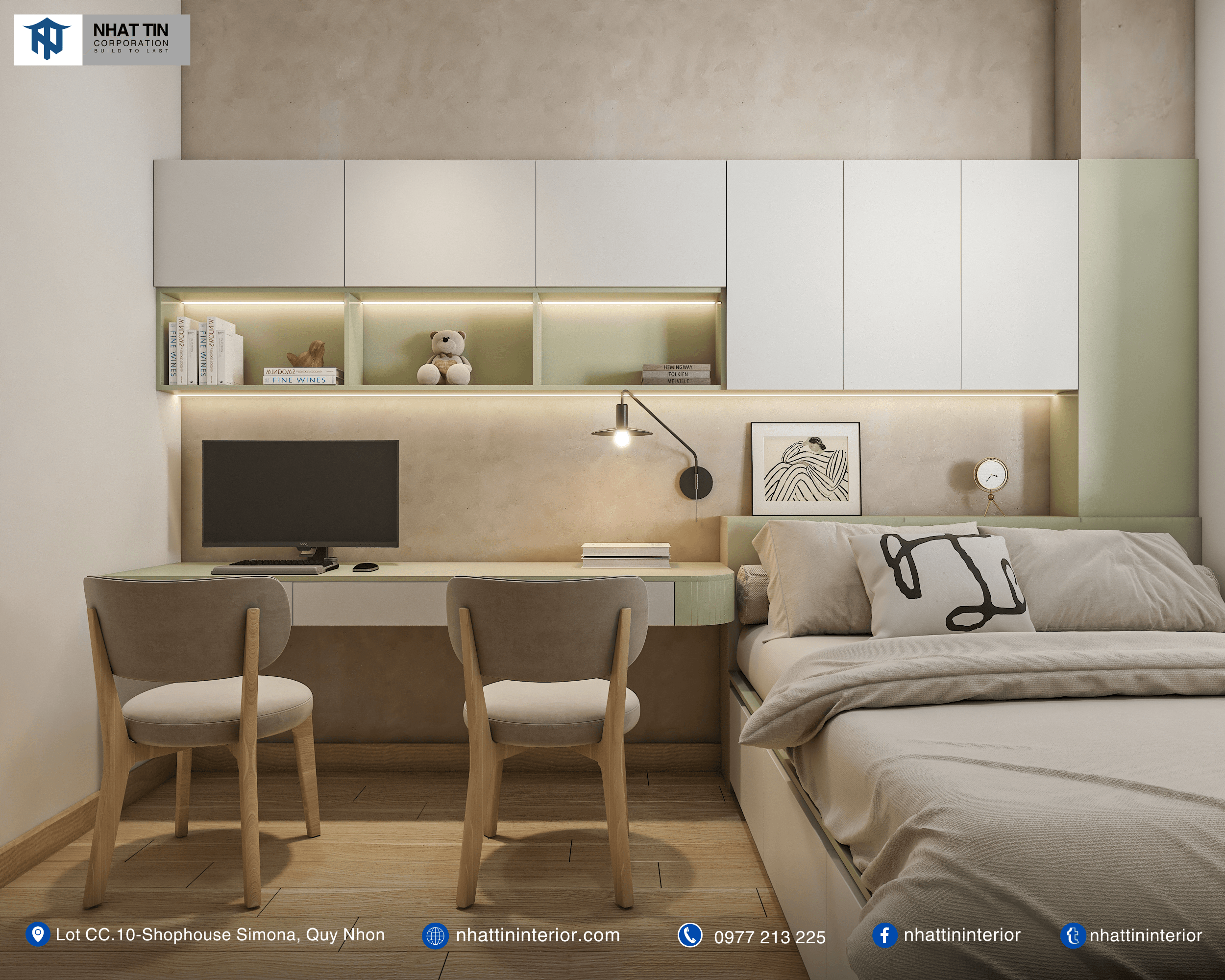 Hoàn thiện nội thất Tuy Hòa - khu vực phòng ngủ