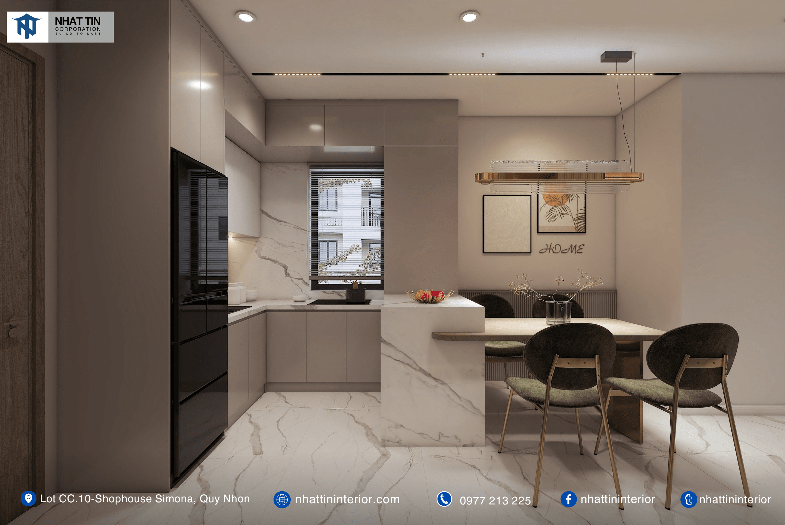 Thiết kế nội thất khu vực bếp ăn