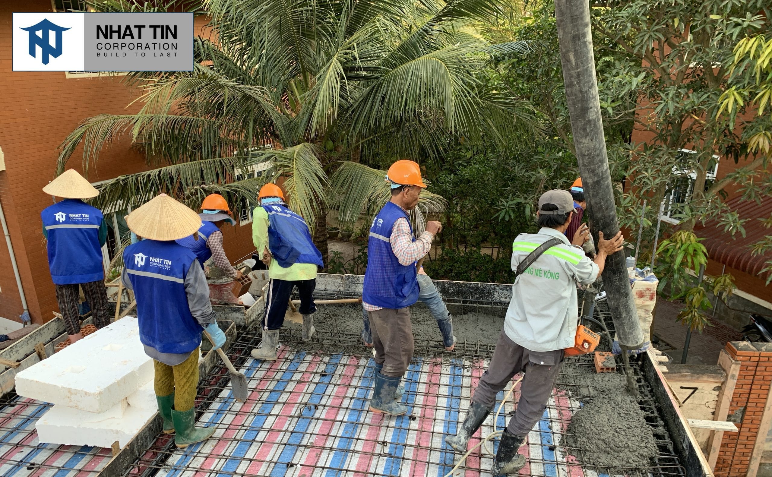 Xây nhà Gia Nghĩa phần thô