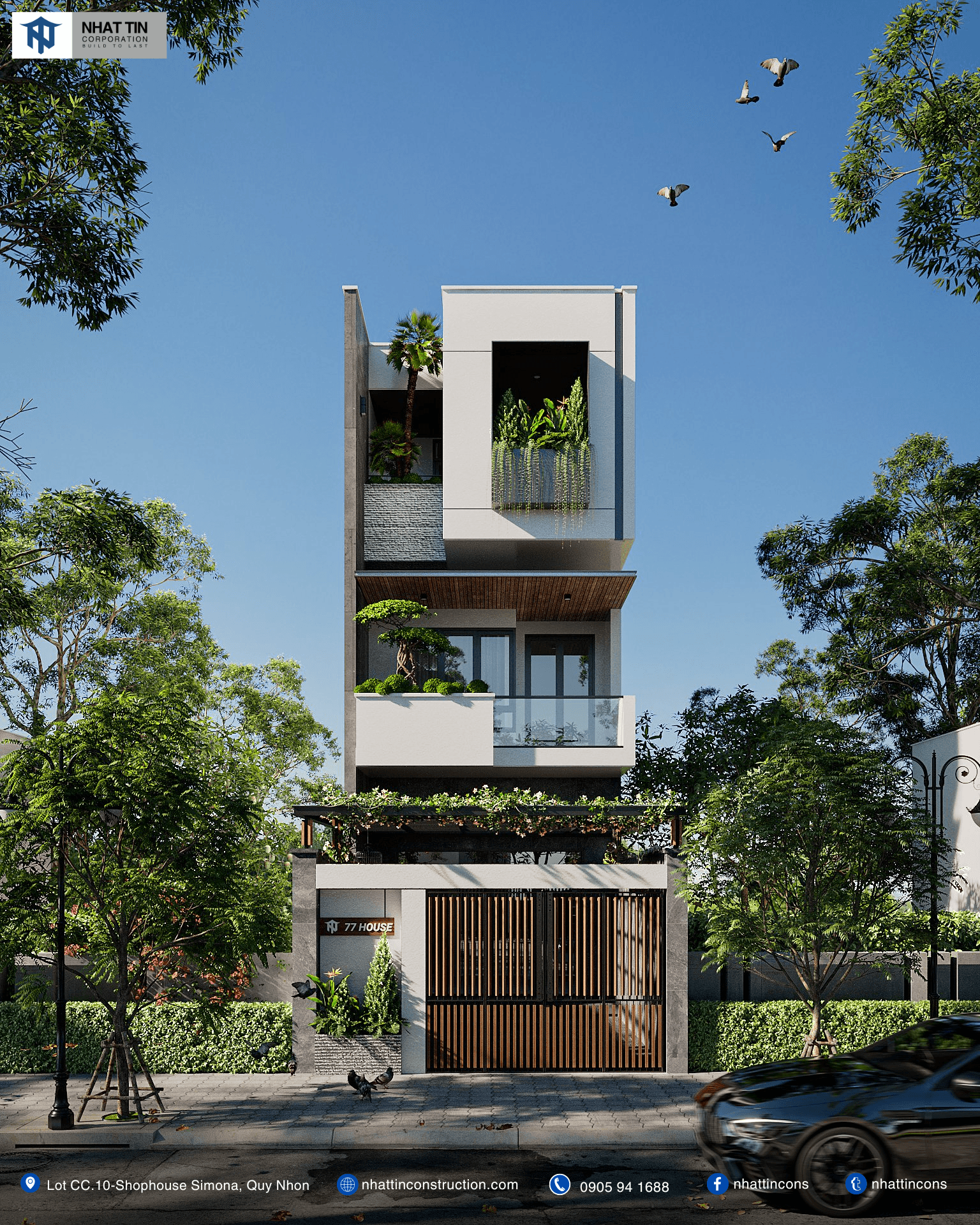 Xây nhà ống Gia Lai