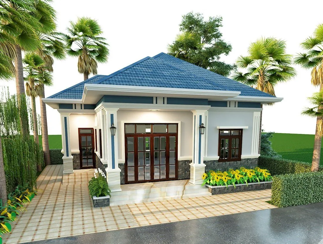 Xây nhà cấp 4 với thiết kế mái Thái