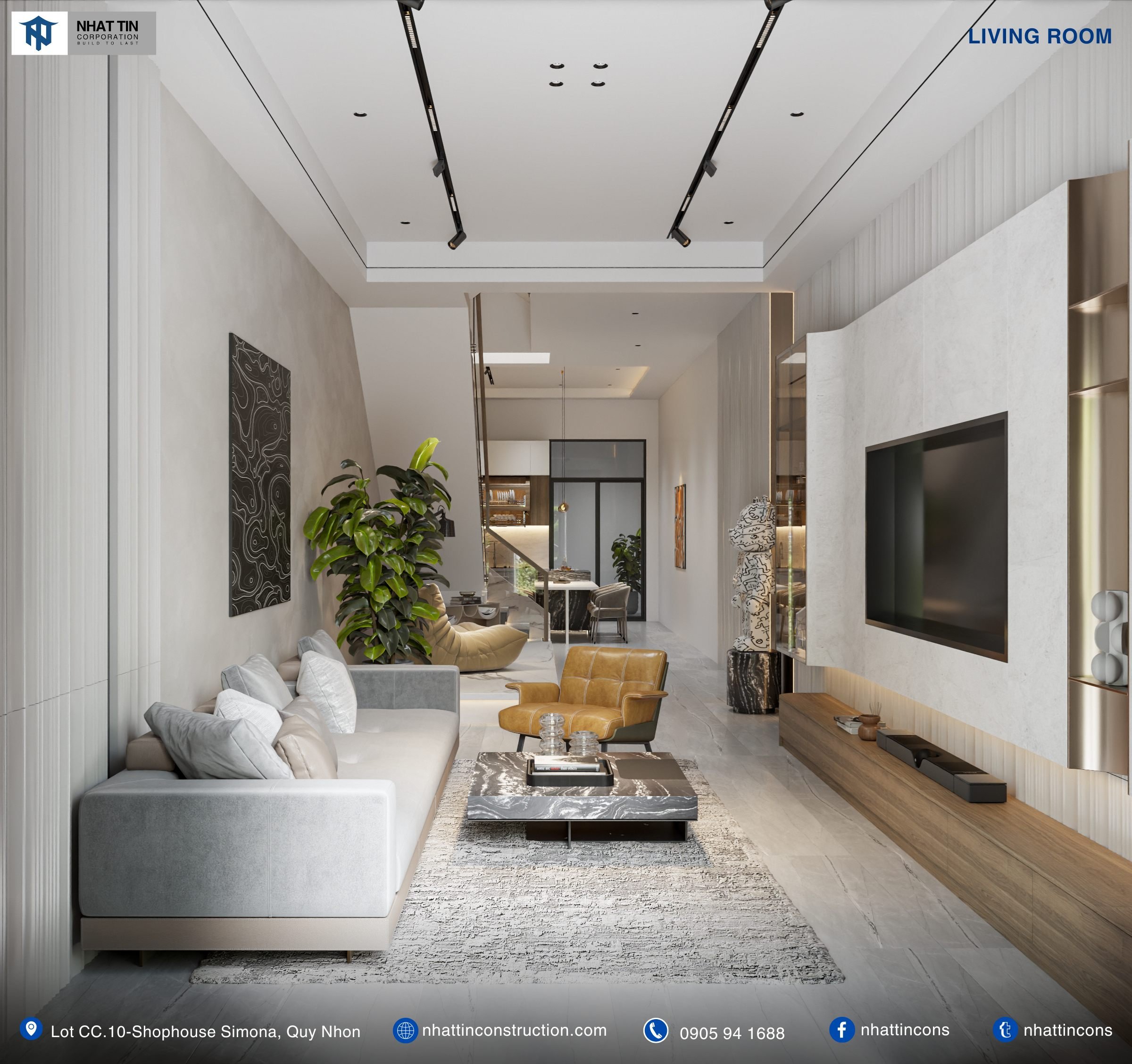 Khi tiến hành xây nhà trọn gói Dak Nong loại hình 2 tầng rất thuận lợi cho việc phân chia không gian rõ ràng