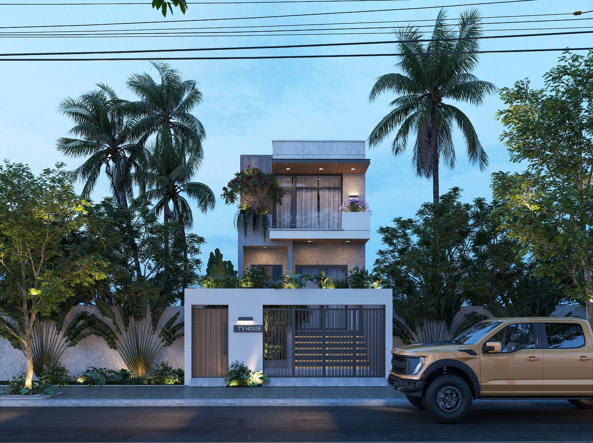 Báo giá xây nhà trọn gói Dak Nong loại hình 2 tầng đẹp, hiện đại