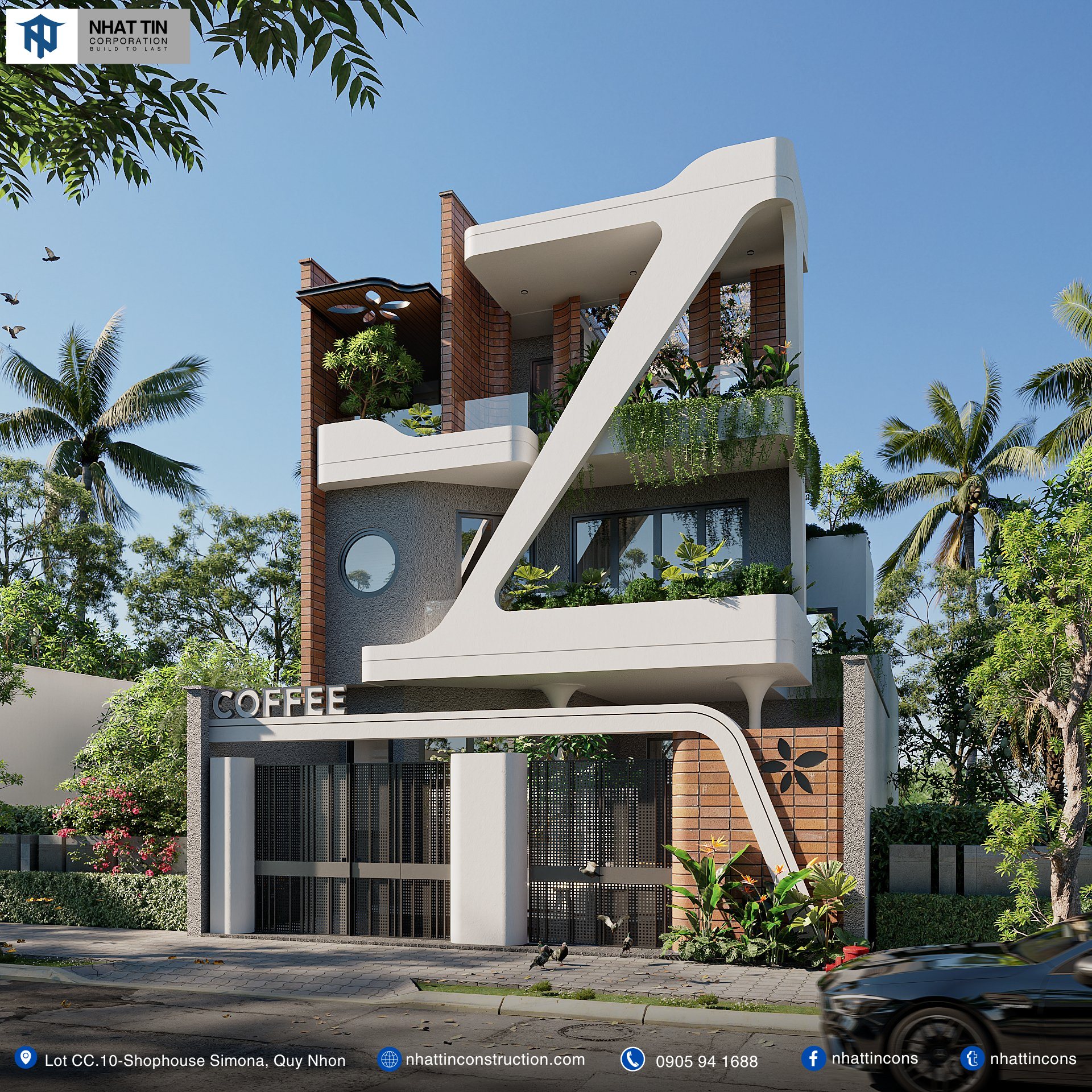 Nhà 3 tầng kết hợp với địa điểm kinh doanh