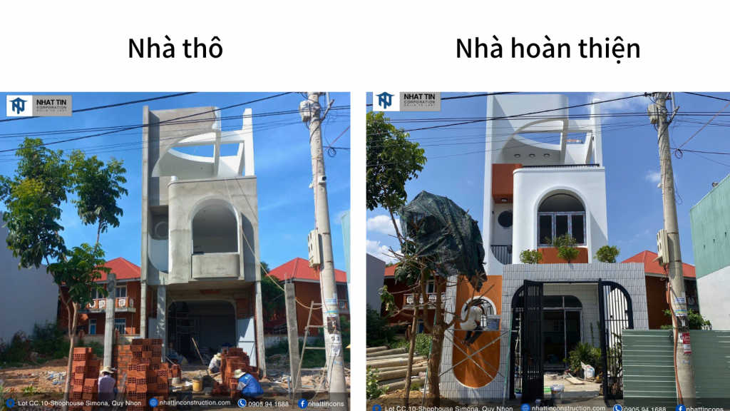 Nhà thô và nhà hoàn thiện có gì khác nhau? Cách phân biệt đơn giản nhất