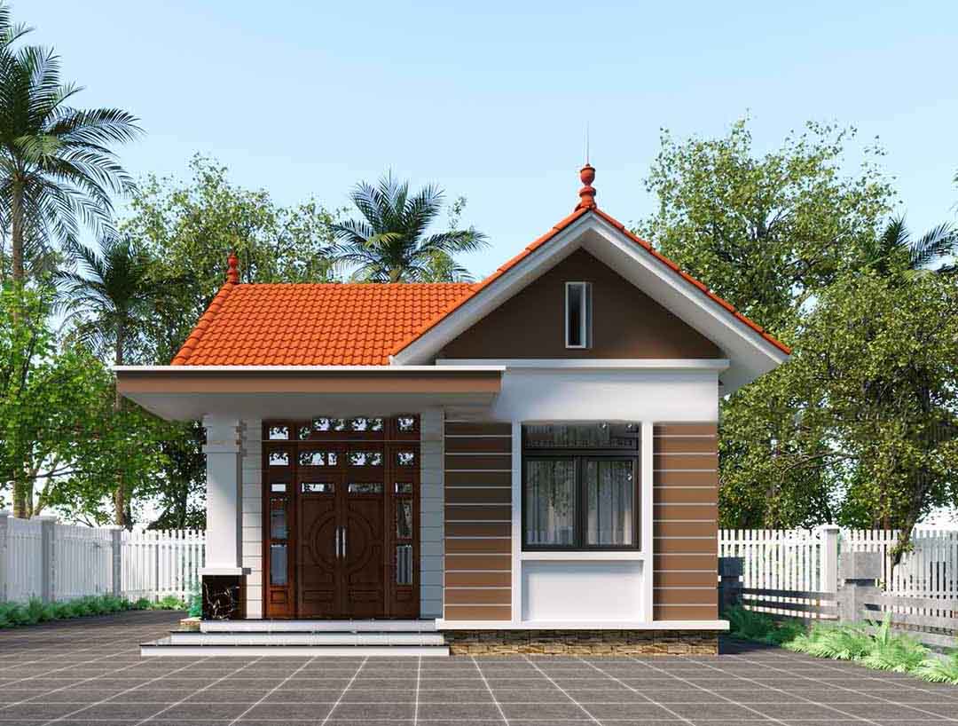 Nhà cấp 4 truyền thống đơn giản, đẹp