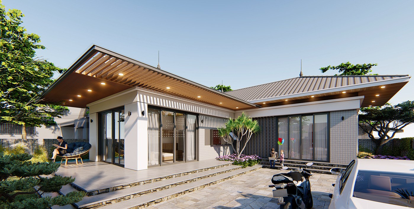 Nhà cấp 4 có sân vườn