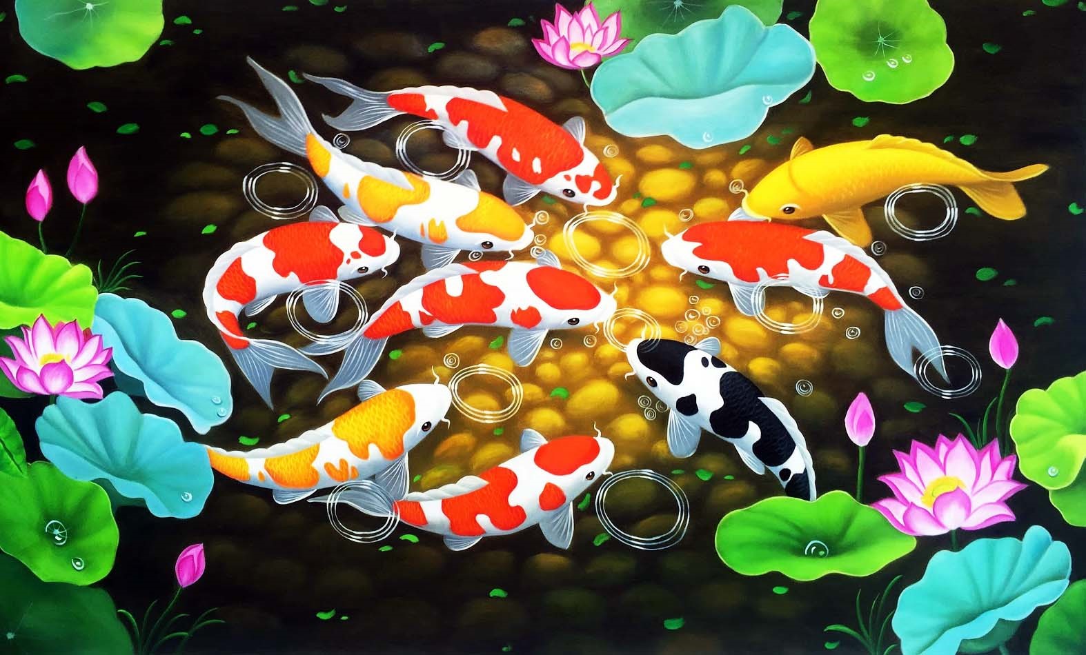 Tranh cửu ngư quần hội