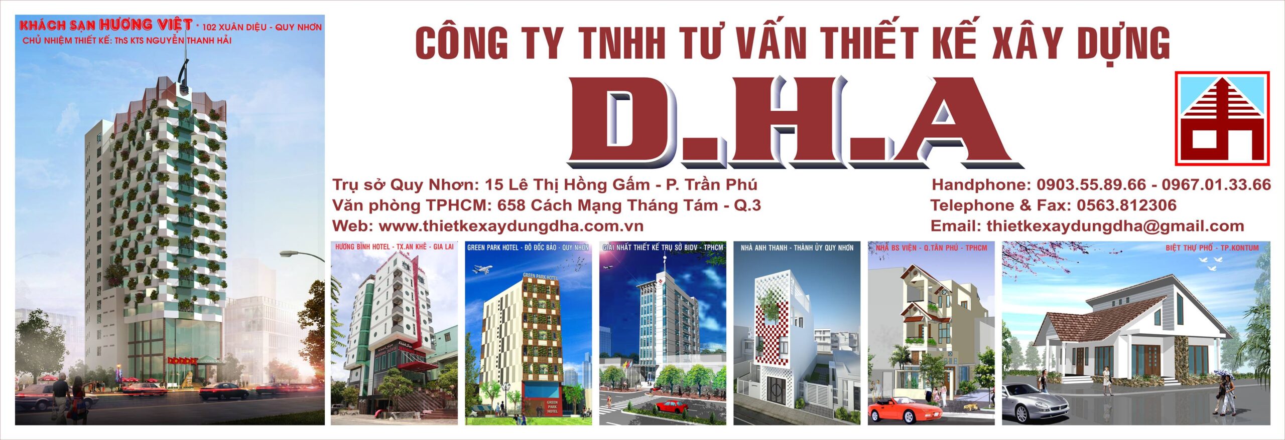 Công ty thiết kế nhà đẹp Bình Định D.H.A
