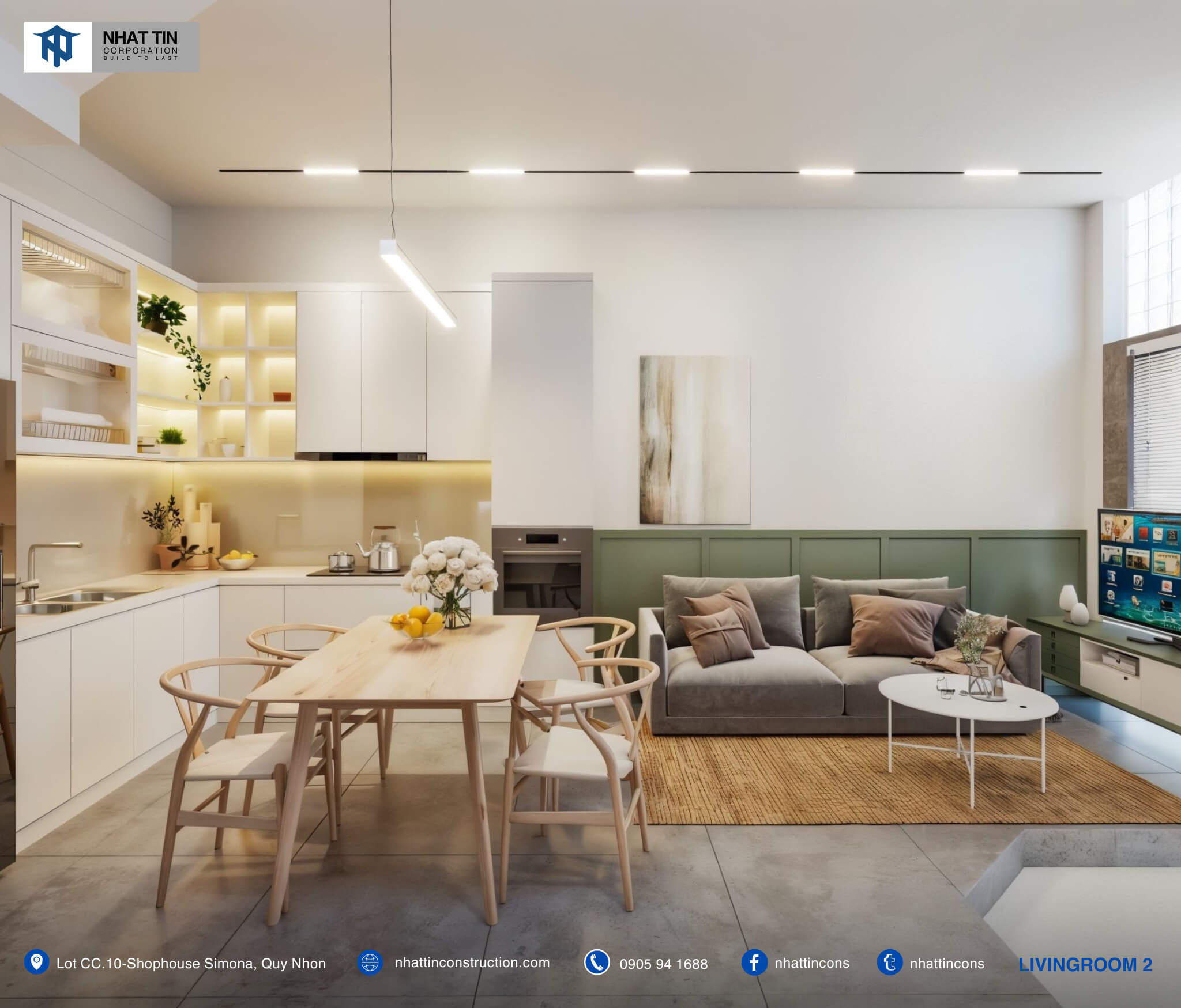 Xây nhà 2 tầng Bình Định hiện đại với 700 triệu đáp ứng đầy đủ công năng với ngân sách hợp lý