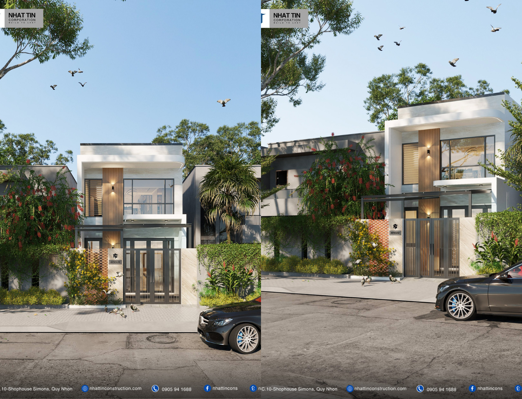Nhà phố Bình Định 2 tầng