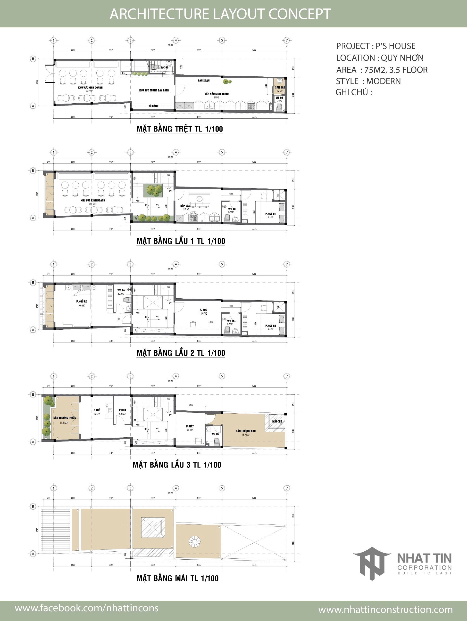 Bố trí công năng hợp lý - Tối ưu không gian sống và kinh doanh tại P's House