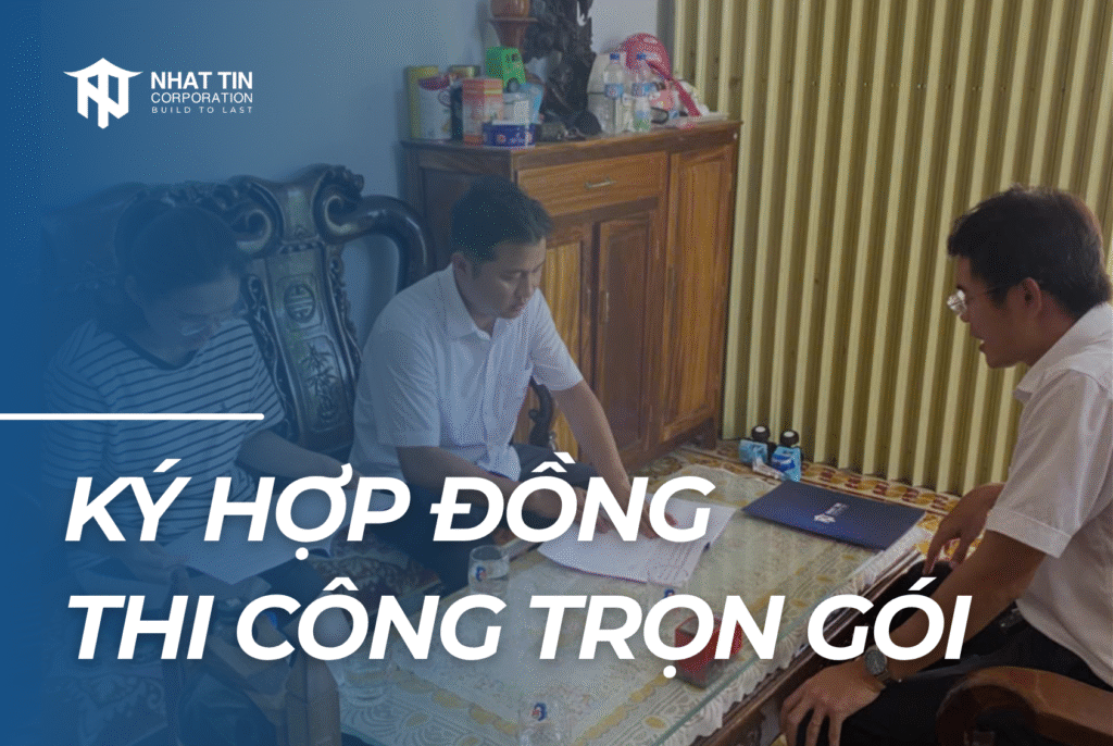 Ký hợp đồng thi công trọn gói tại Vĩnh Thạnh – Gia Lai