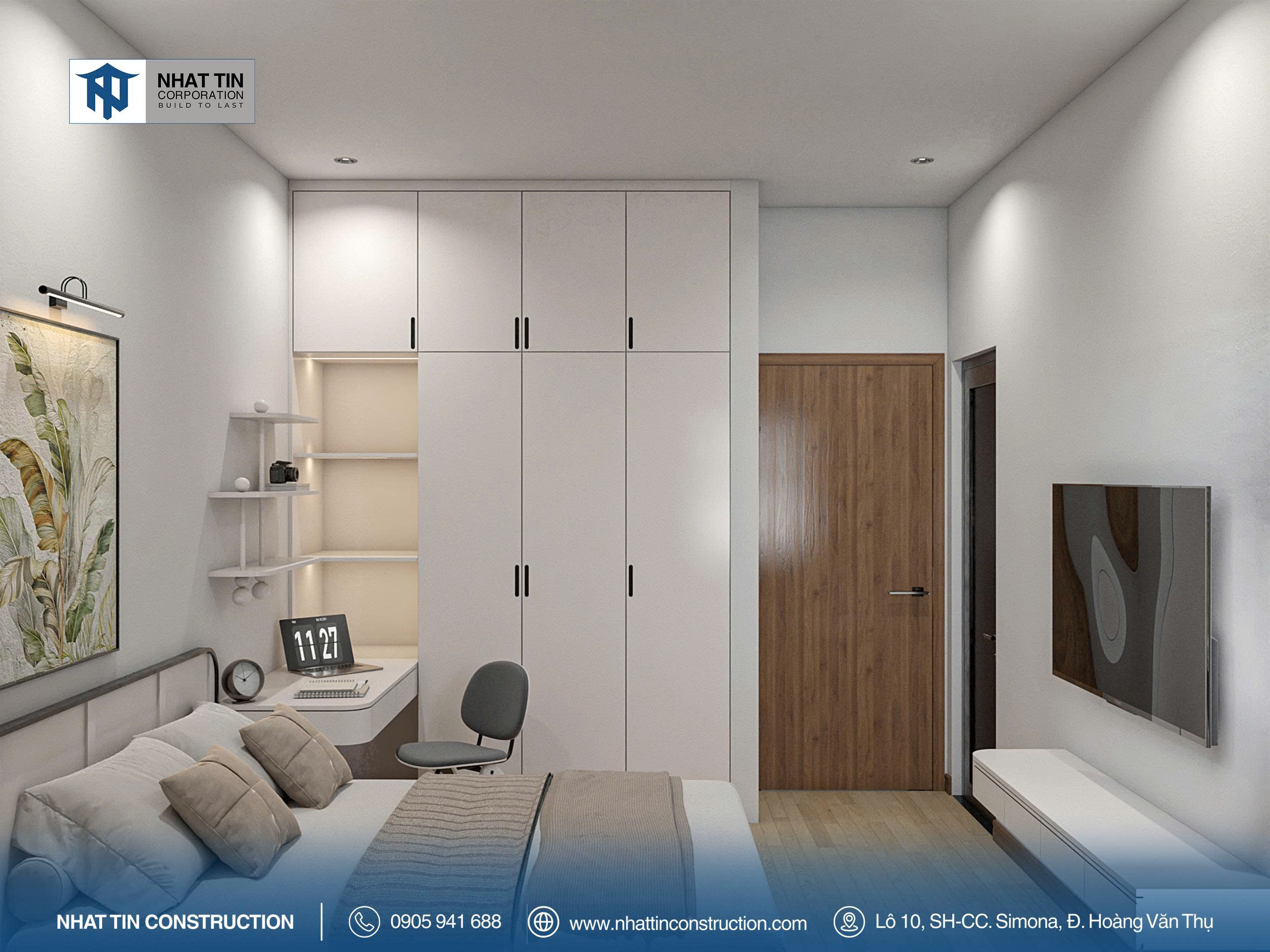 Tủ âm tường được lựa chọn nhằm tiết kiệm diện tích mà vẫn đảm bảo tính tiện nghi