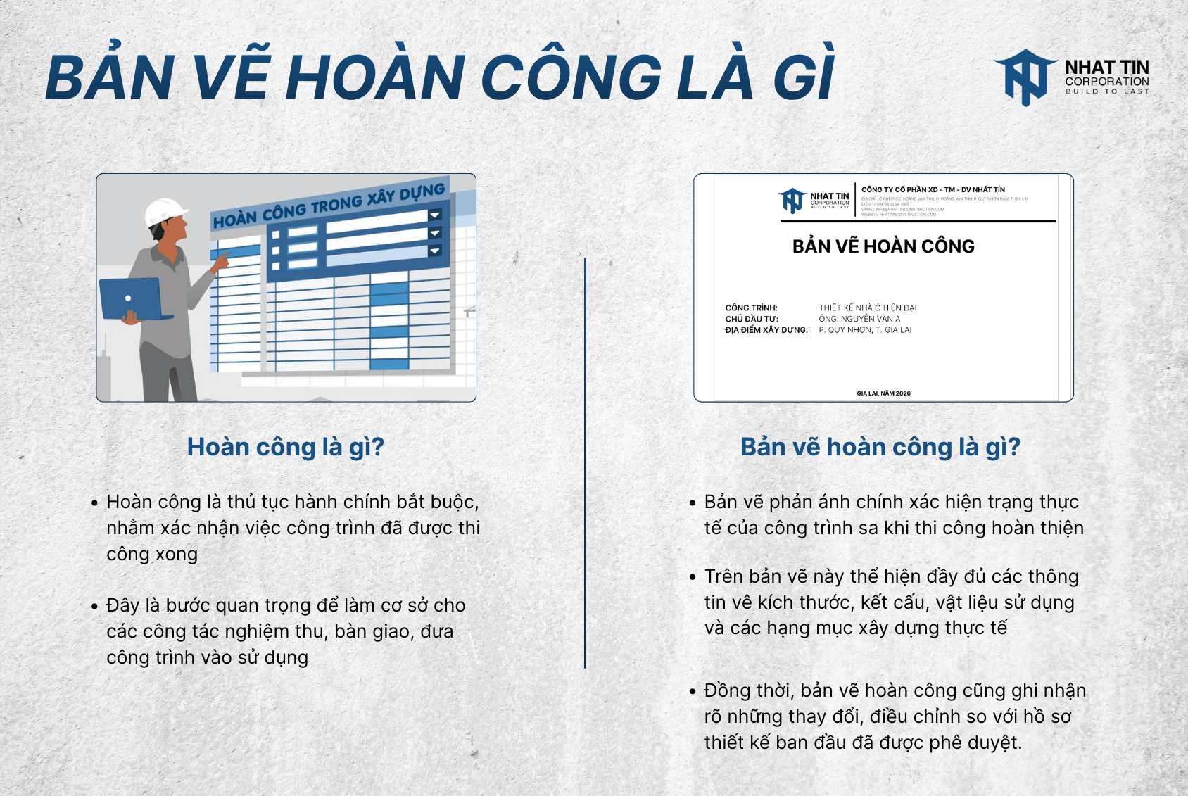 Hoàn công và bản vẽ hoàn công là gì